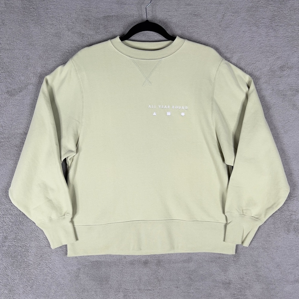 AYR All Year Round Women's XS Fleece Lined Pullover Sweatshirt Mint Green